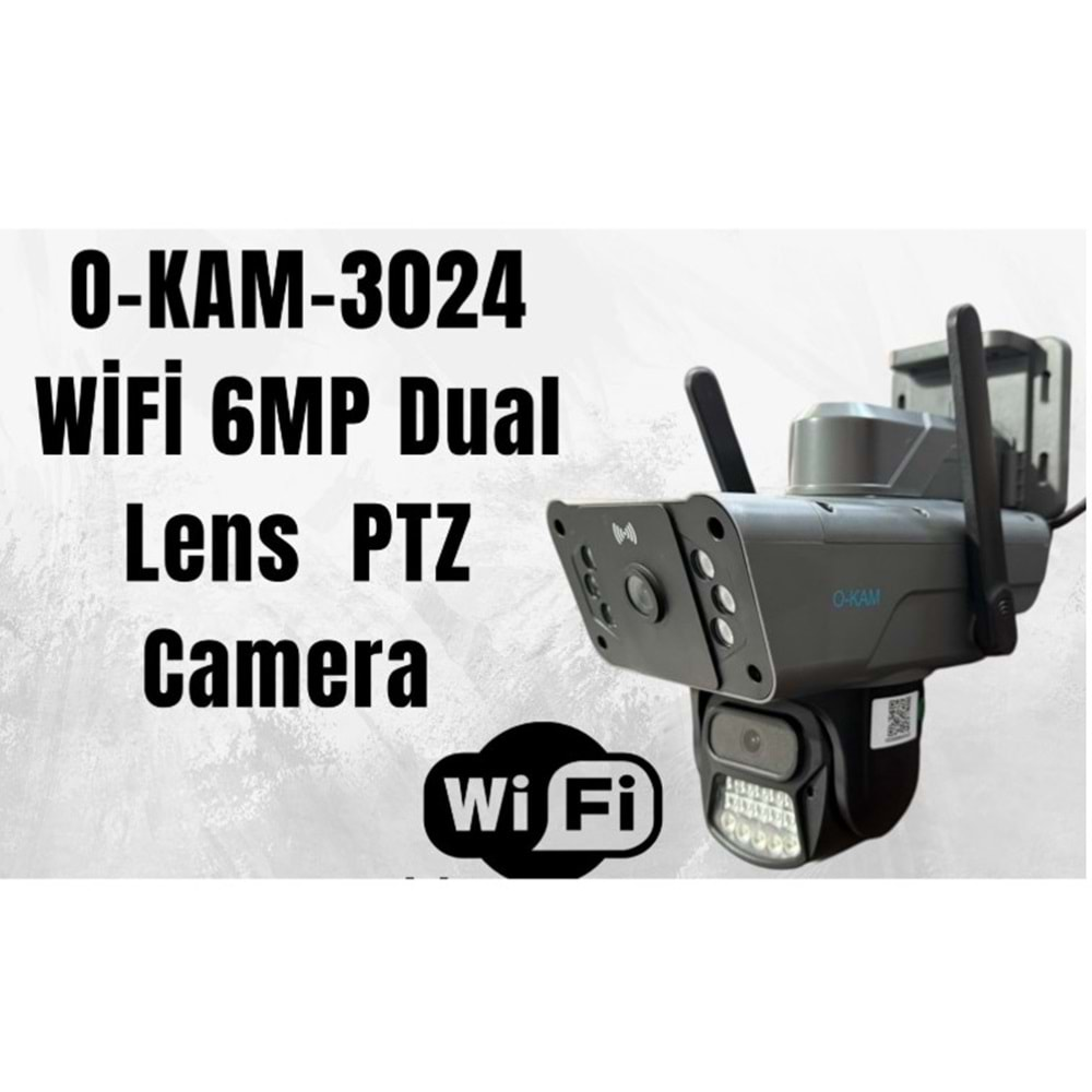 O-KAM-3024 wifi 6MP Dual Lens PTZ Camera