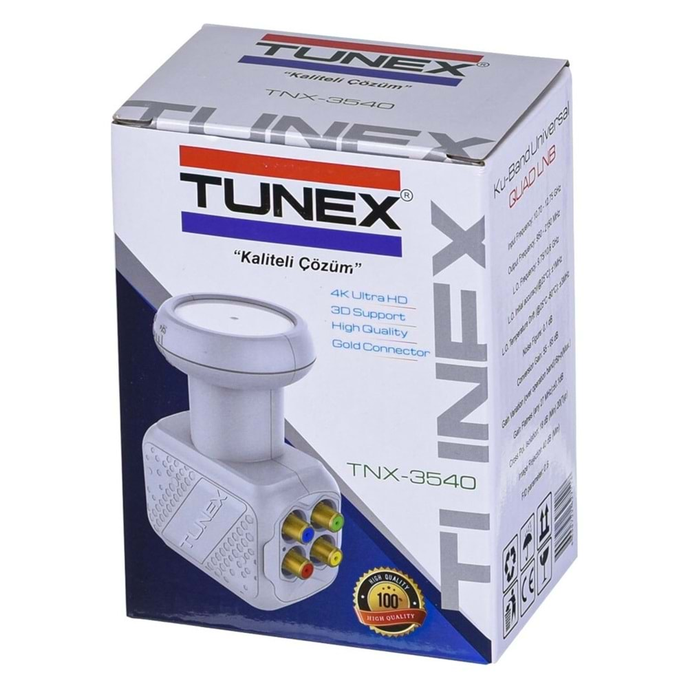 Tunex TNX-3530 4K Ultra Hd Dörtlü Lnb