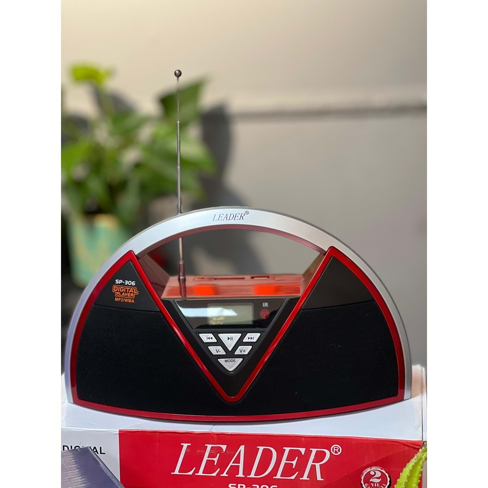 LEADER SP-306 FM/USB/SD ŞARJLI RADYO