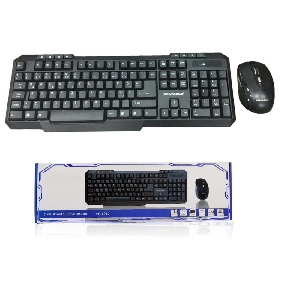 PolyGold PG-8012 Kablosuz Klavye-Mouse Set