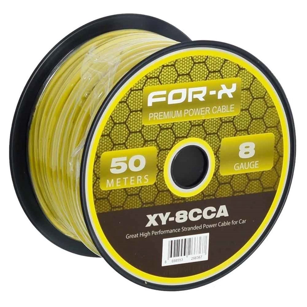 FOR-X XY-8CCA OTO ANFİ POWER KABLO 8GA (1 METRE)