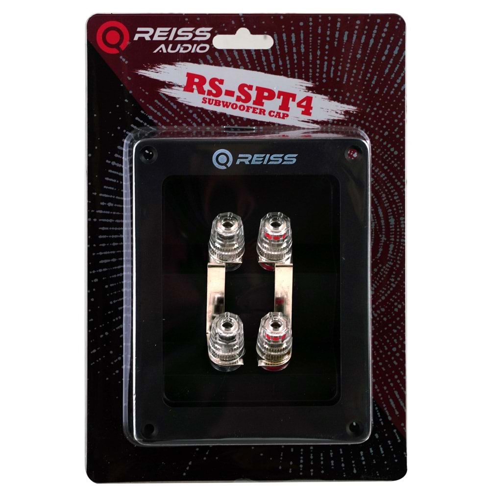 Reiss Audio RS-SPT4 Woofer Terminali 4 Lü Oto Kabin Fiş