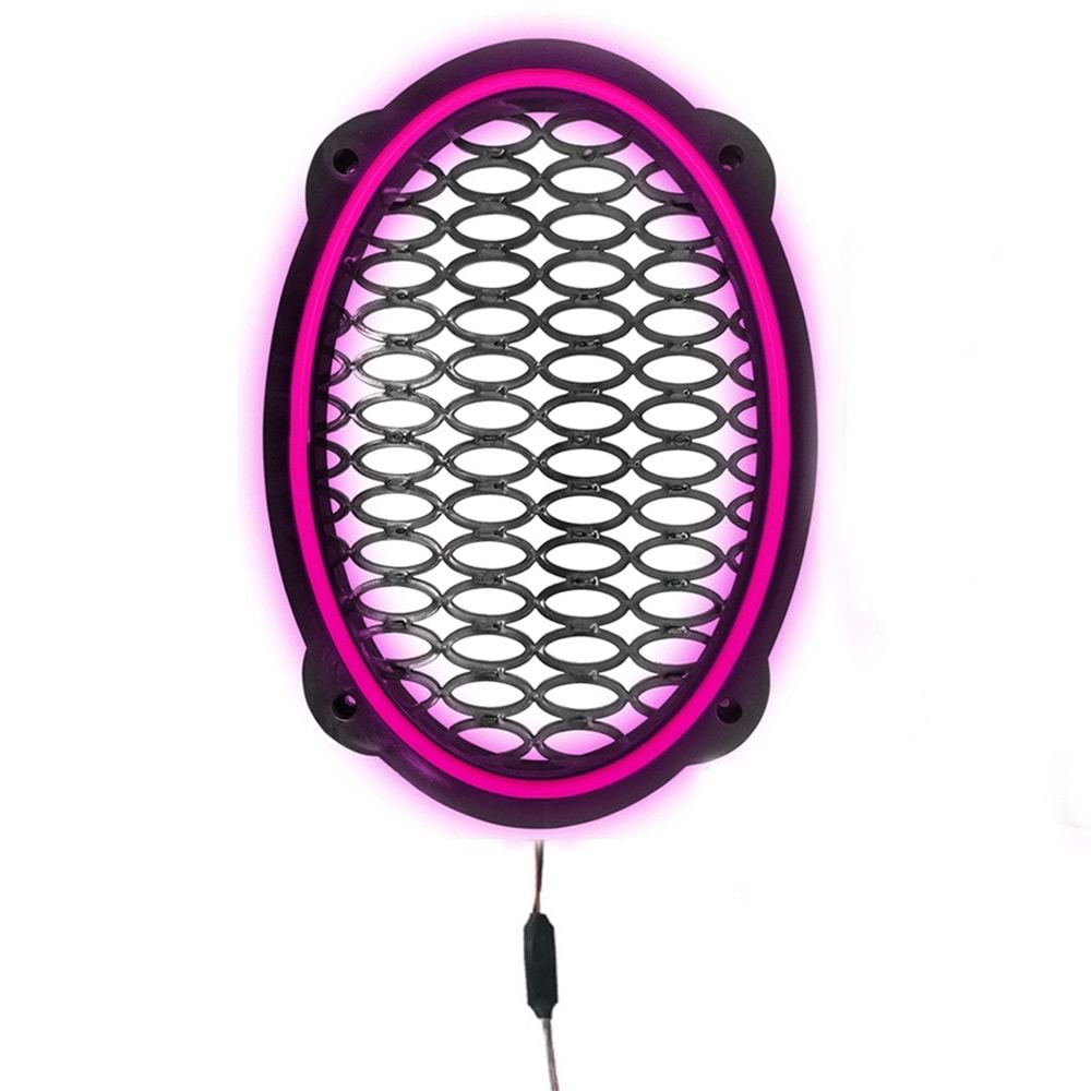Avc Ledli Flaşörlü Hoparlör Kapak Oval 1 Adet 12V