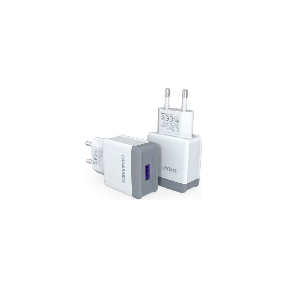 Dramex D30B Quick Ekonomik Şarj Cihazı Başlığı 3.0A