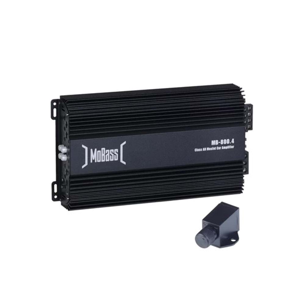 Mobass MB-800.4 Kanal Bas Kontröllü Oto Anfi