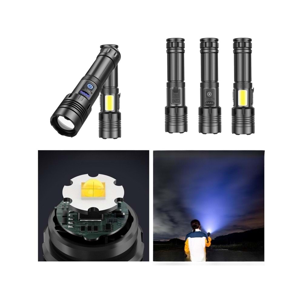 Everton RT-171 50W 1.000 Lümen 3.000Mah Powerbank Özellikli El Feneri