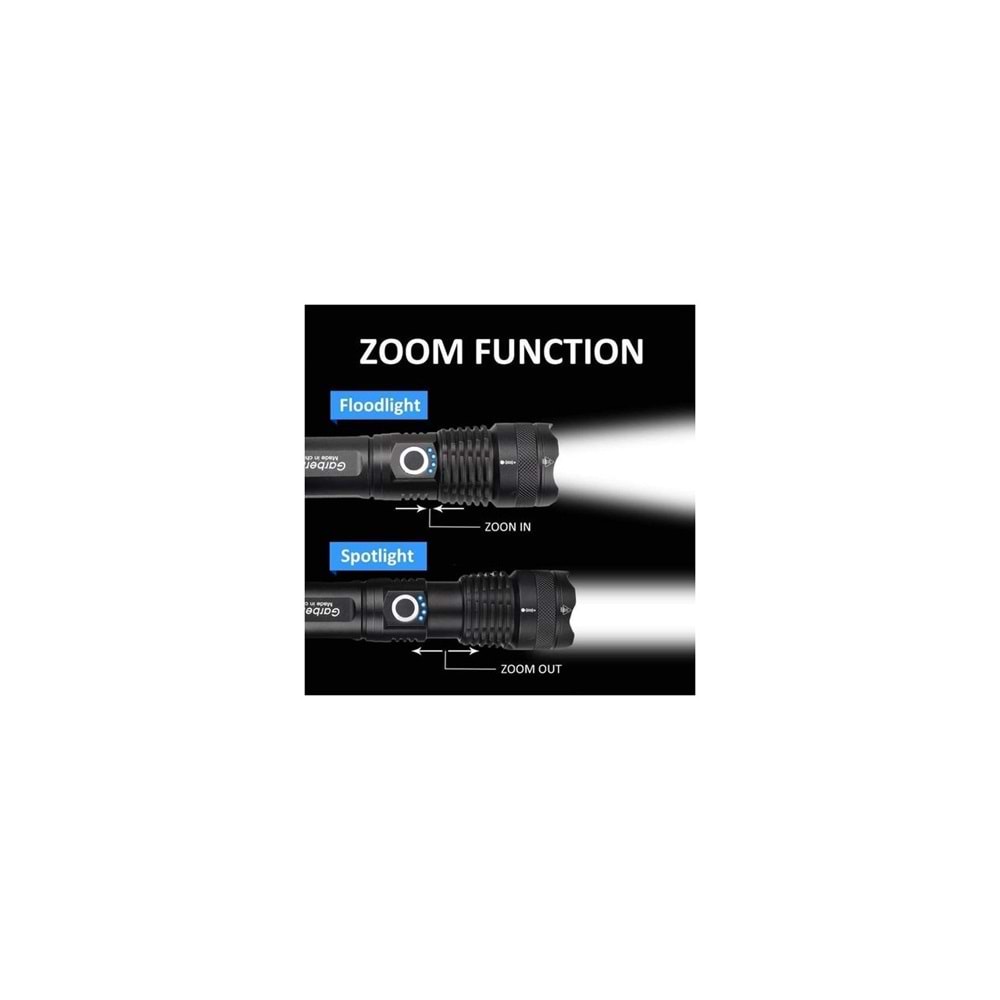 Small Sun SM-771 Lazer Seviyesinde 30w Zoom Özellikli Şarjlı Güçlü El Feneri