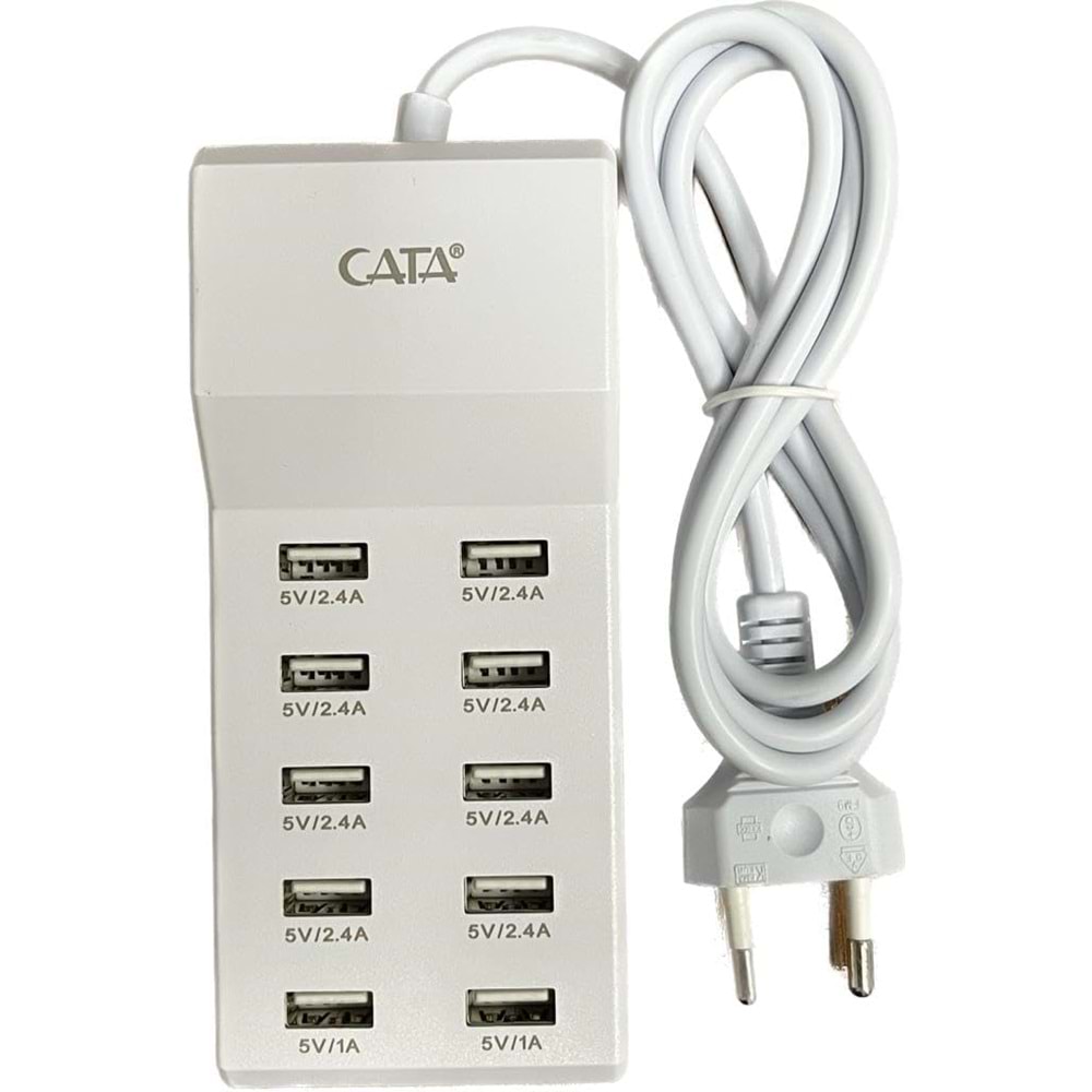 Cata CT-2554 USB Şarj Cihazı Çoklu 10'lu Şarj Cihazı