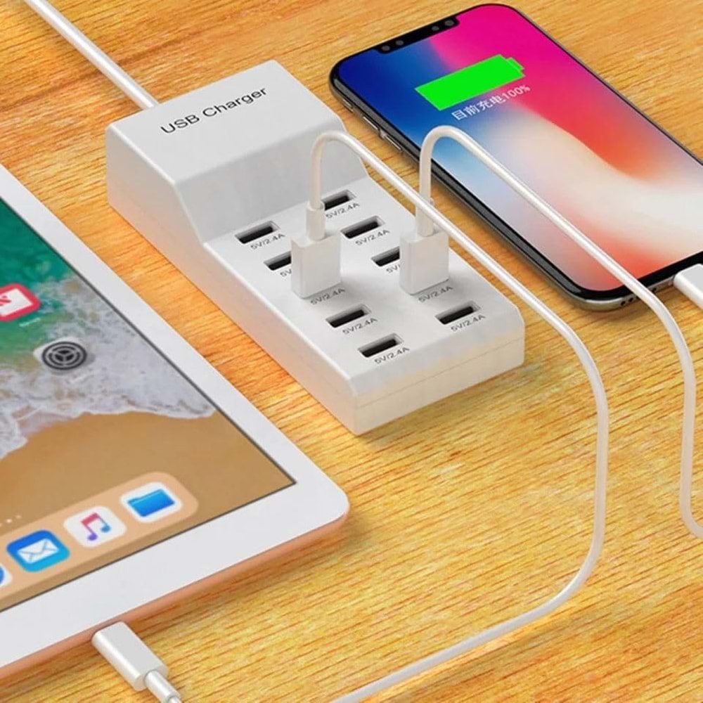 Cata CT-2554 USB Şarj Cihazı Çoklu 10'lu Şarj Cihazı
