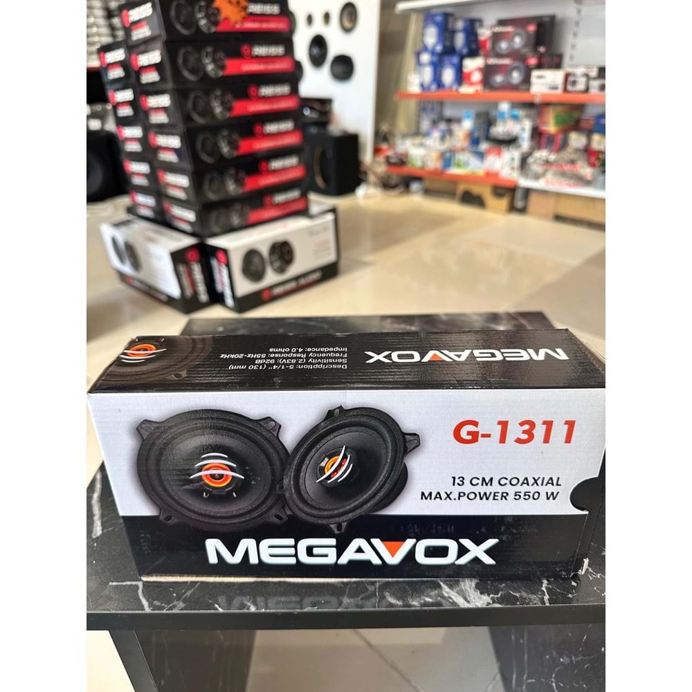 Megavox G-1311 13cm Max Power 550w Coaxial Hoparlör