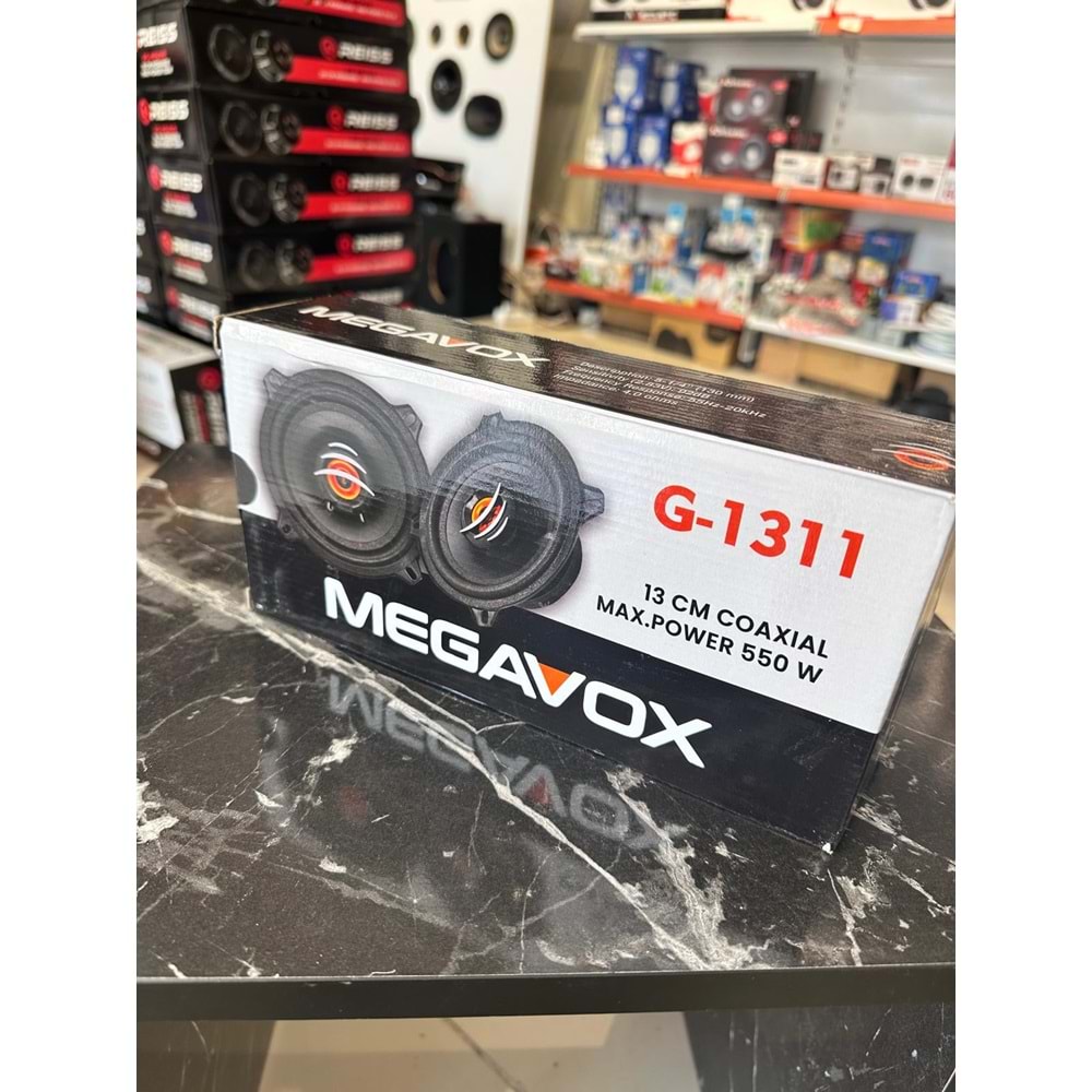 Megavox G-1311 13cm Max Power 550w Coaxial Hoparlör
