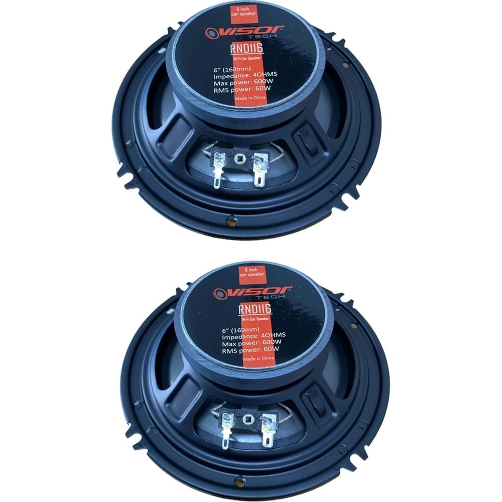 Visor RND-116 16cm 4ohms 2 Kanallı 2x60w Coaxial Hoparlör