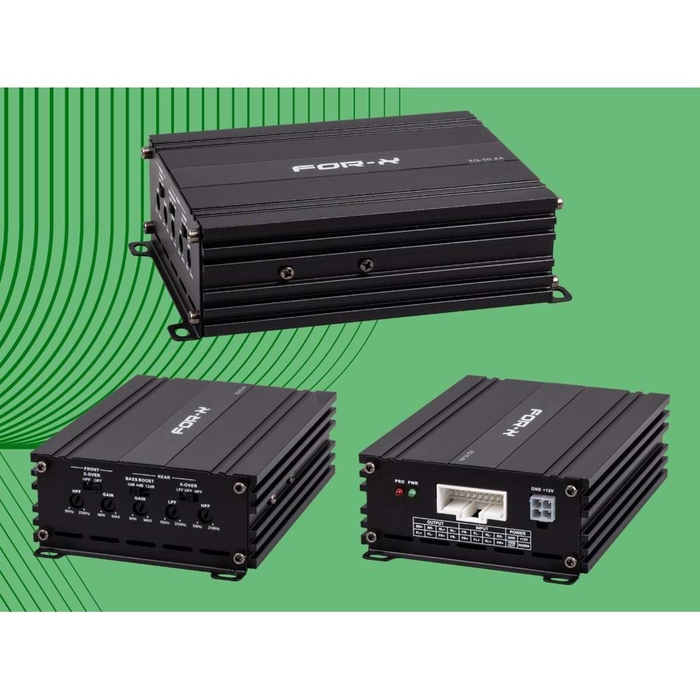 For-x XQ-50.4A Mini 4 Kanal Orjinal Multimedya Amfisi