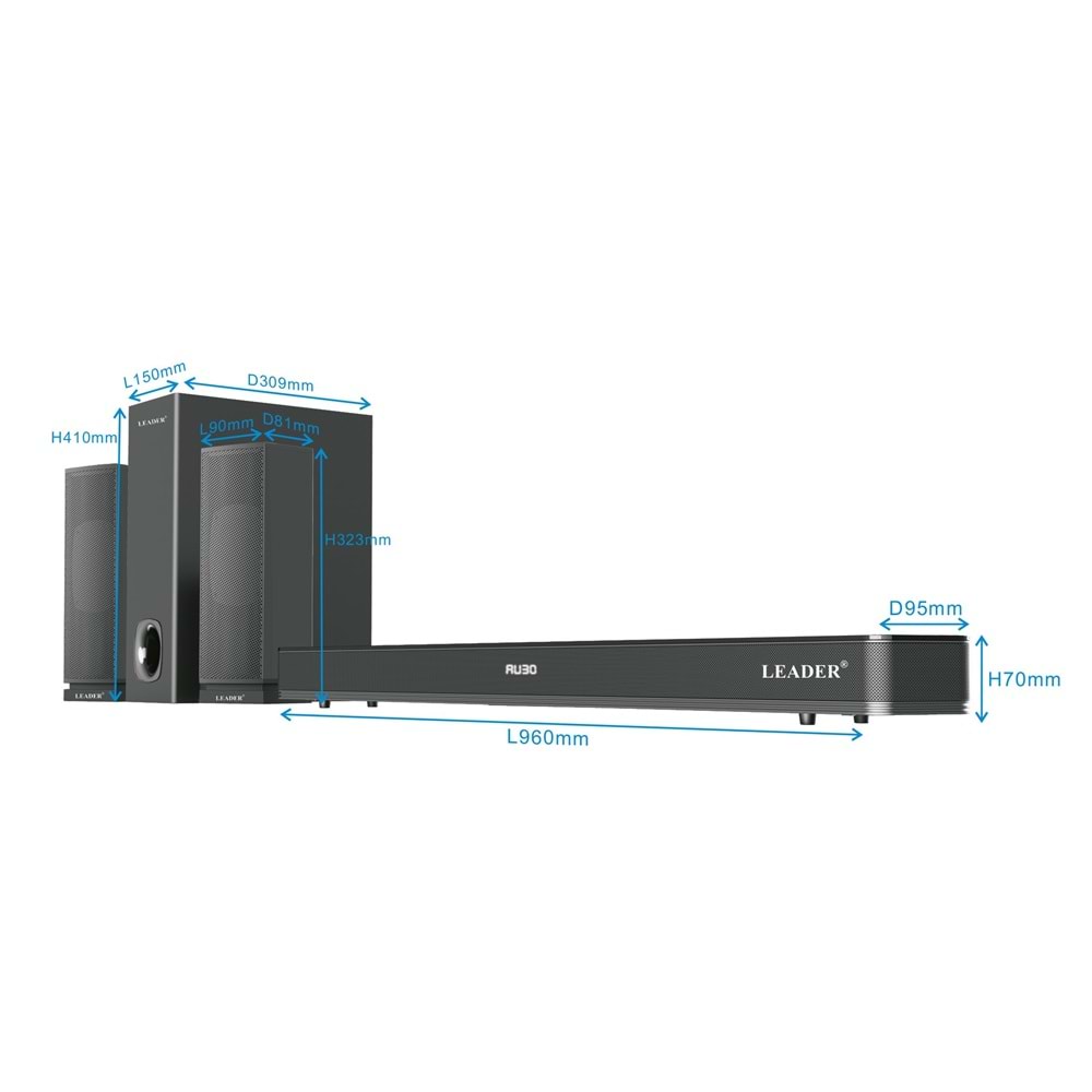 Leader SB36 5+1 Soundbar Ses Sistemi