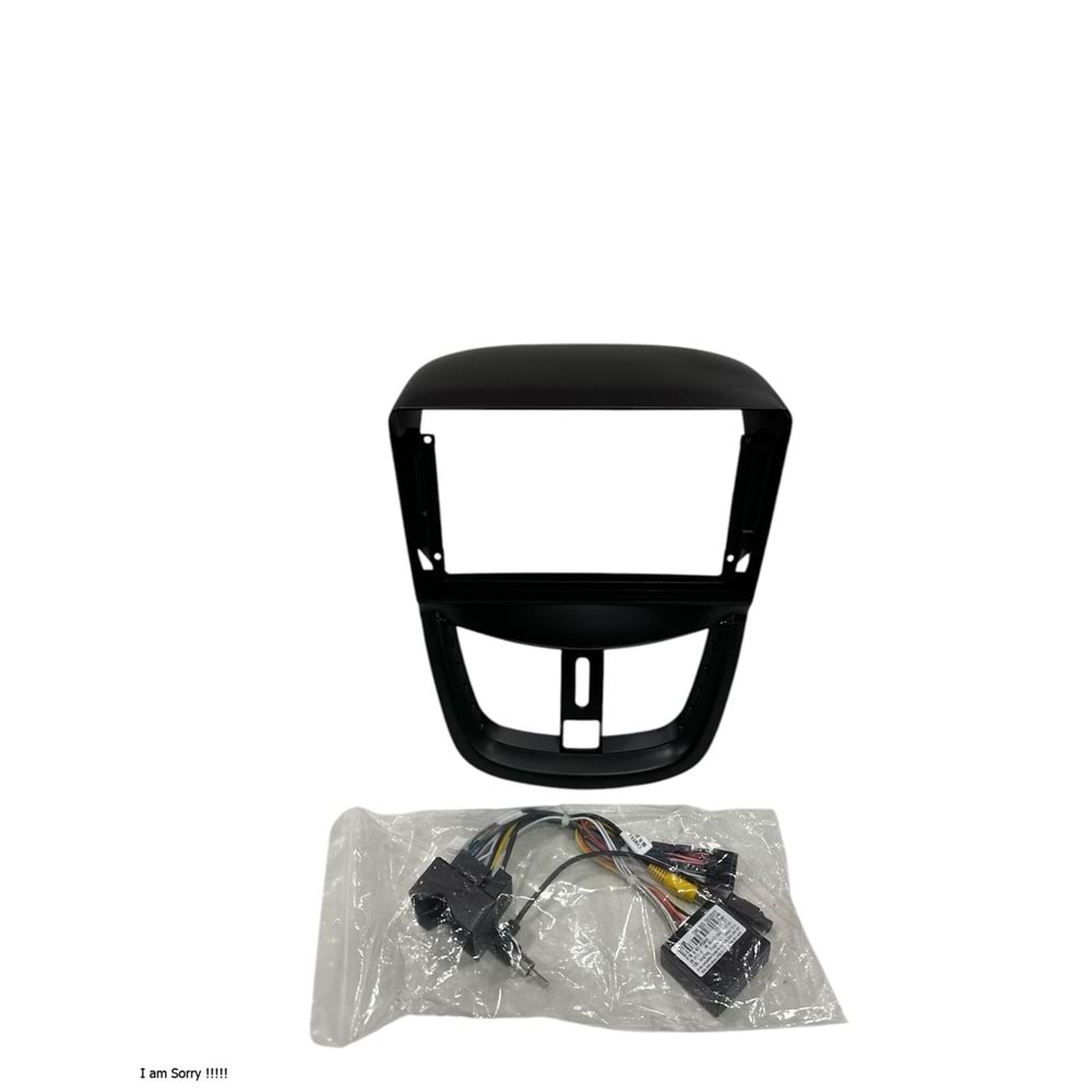 Peugeot 206+ 2006-2013 9 inç Multimedya Çerçevesi - Canbuslı