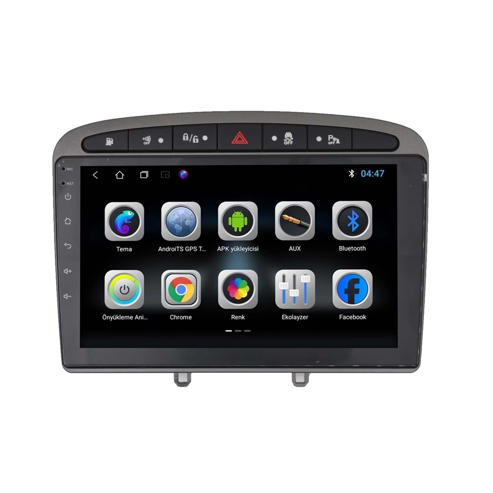 Peugeot 308 2008-2013 9 İnç Multimedya Çerçeve - Canbuslı