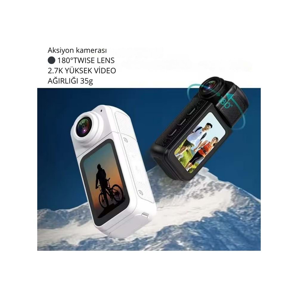 Avc AV-5176 2K IPS Ekran Mini Aksiyon Vücut Kamerası