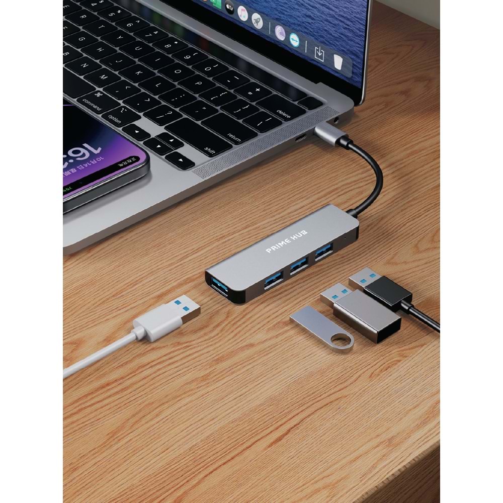Fulltech FH24 USB-C 4'ü 1 Arada Çoklayıcı