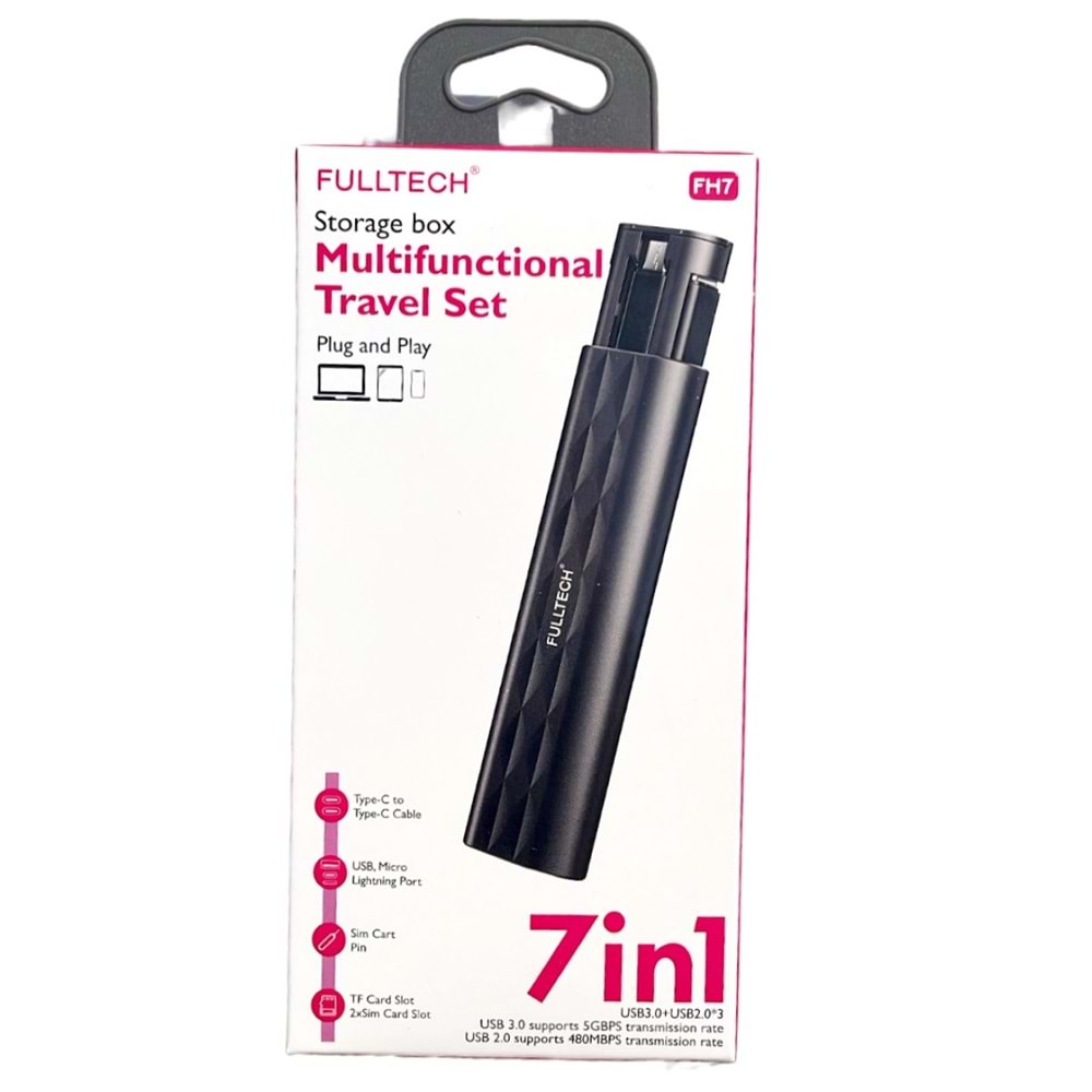 Fulltech FH7 7in1 Çok İşlevli Seyehat Seti Çevirici