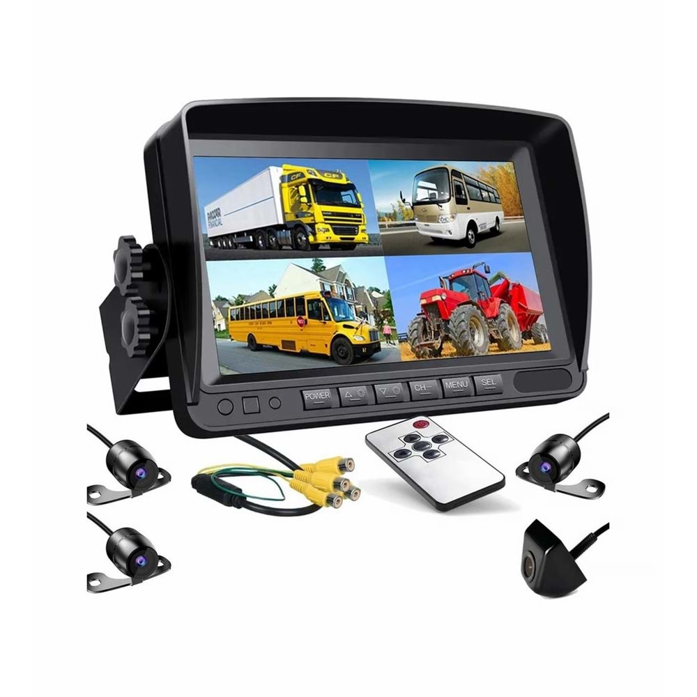 Navigold DS-7500 4 Kamera Monitörlü Mobil Kamera Seti