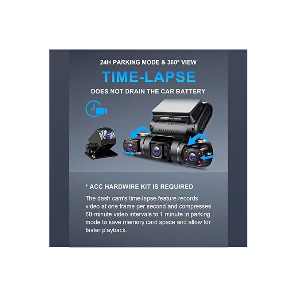 Twogo GO-IX19 4K+2K 4 Kameralı Araç Kamera Kayıt Cihazı