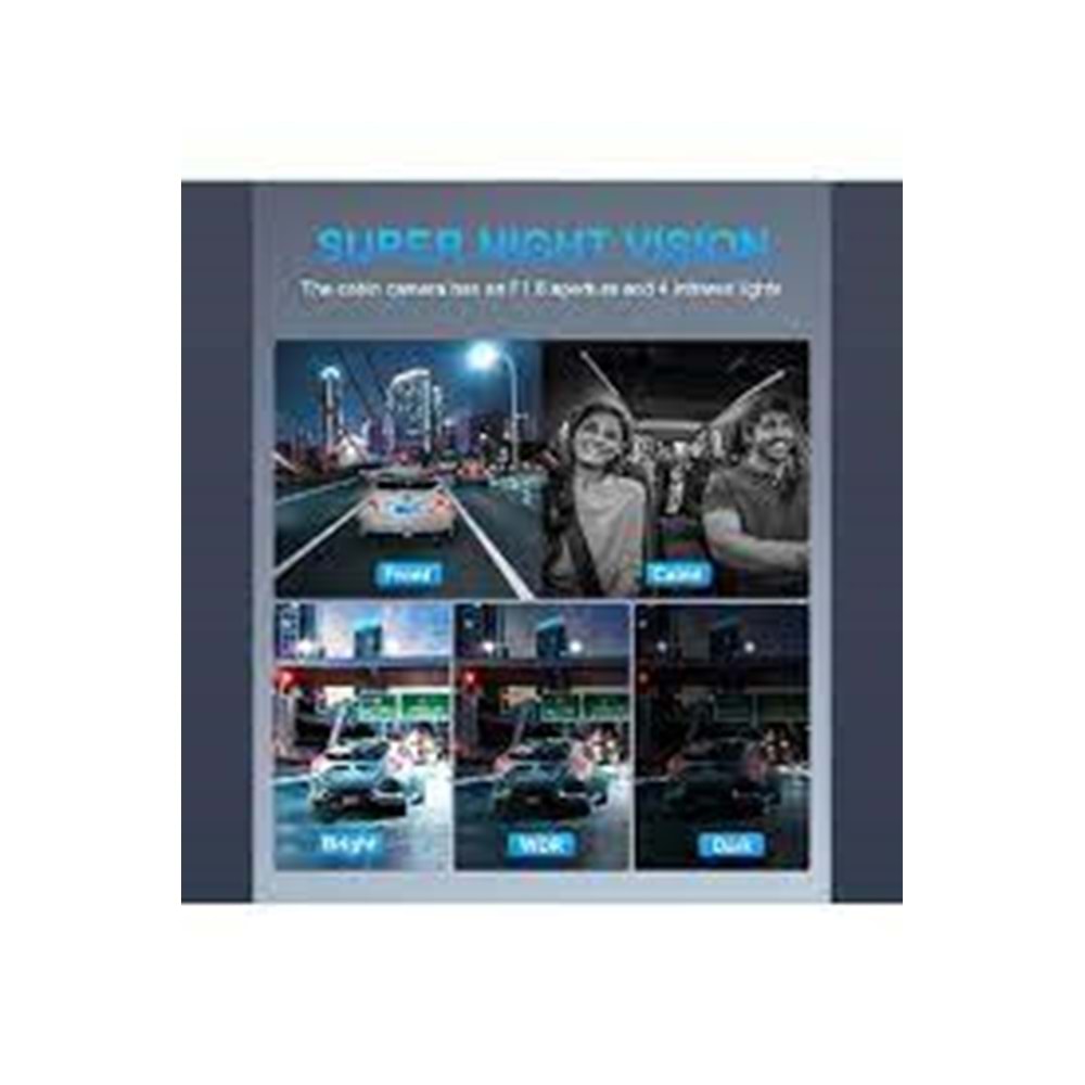 Twogo GO-IX19 4K+2K 4 Kameralı Araç Kamera Kayıt Cihazı