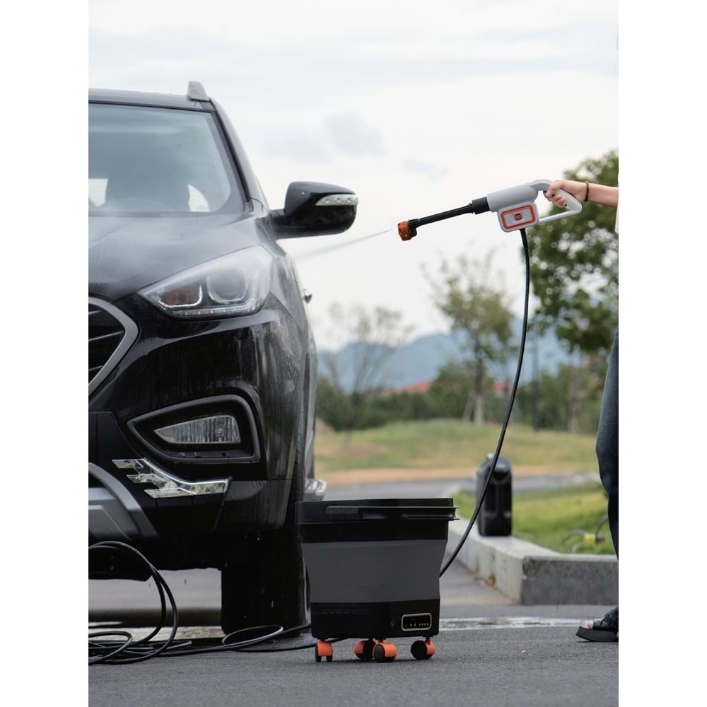 Auhma ACR-08 Şarjlı Basınçlı Araç Yıkama Makinesi Seti