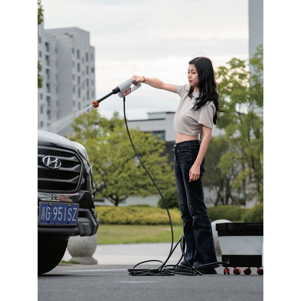 Auhma ACR-08 Şarjlı Basınçlı Araç Yıkama Makinesi Seti