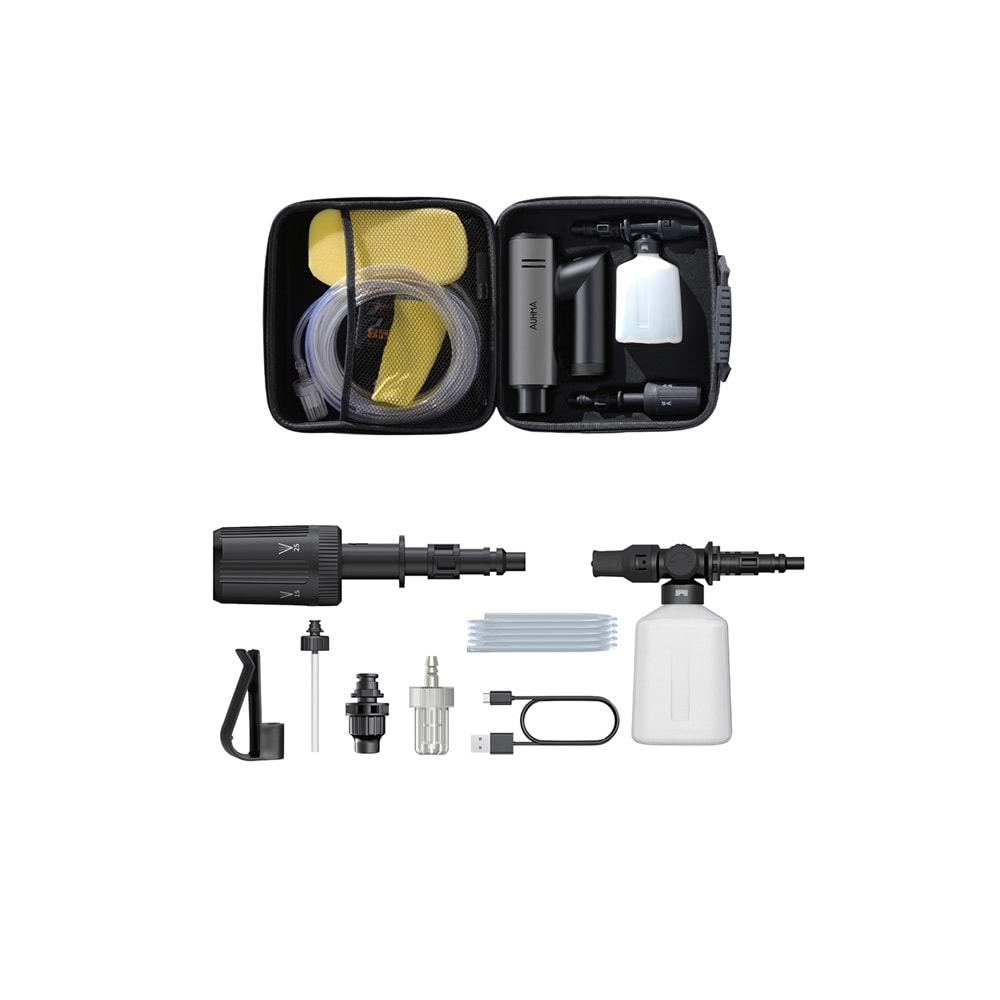 AUHMA ACR-09 180W Fırçasız Şarjlı Basınçlı Yıkama Makinesi