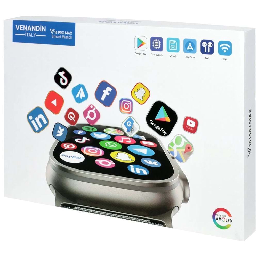 Venandin 16 PRO MAX Akıllı Saat