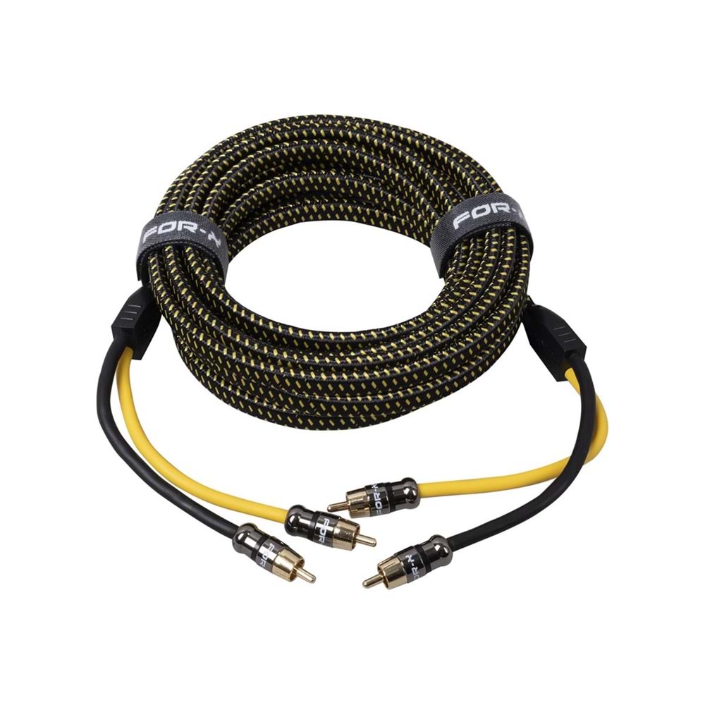 For-X MAESTRO-25 Tam Ofc Bakır Amfi Rca Kablosu - 5 Metre