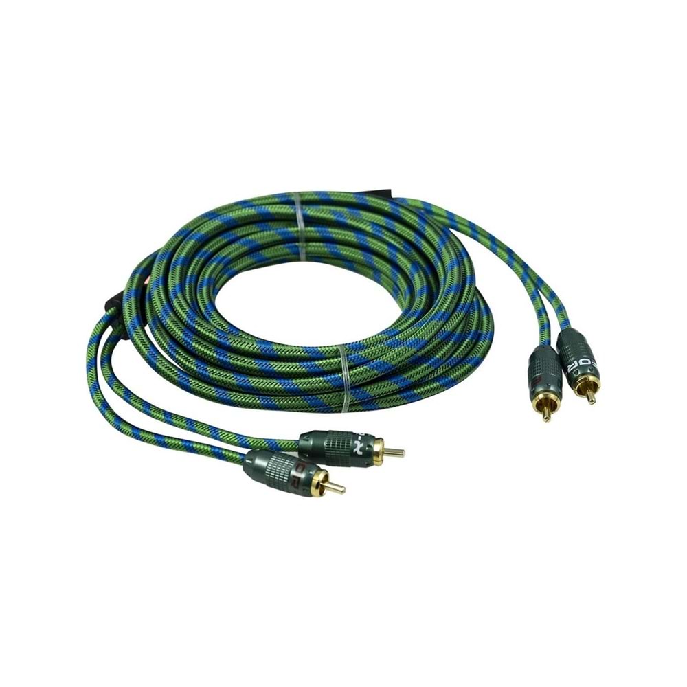 For-X X-1122G 2 RCA + 2 RCA Bakır 5 mt Kablo