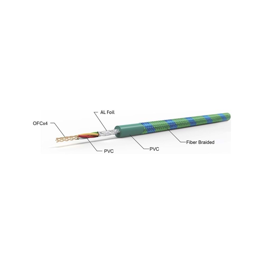 For-X X-1122G 2 RCA + 2 RCA Bakır 5 mt Kablo