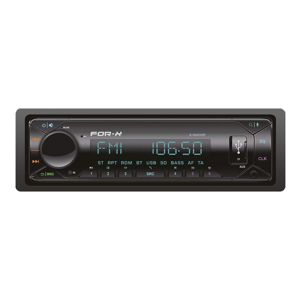 For-X X-500DSP V2 4X60w 3 Anfi Çıkışlı Oto Teyp