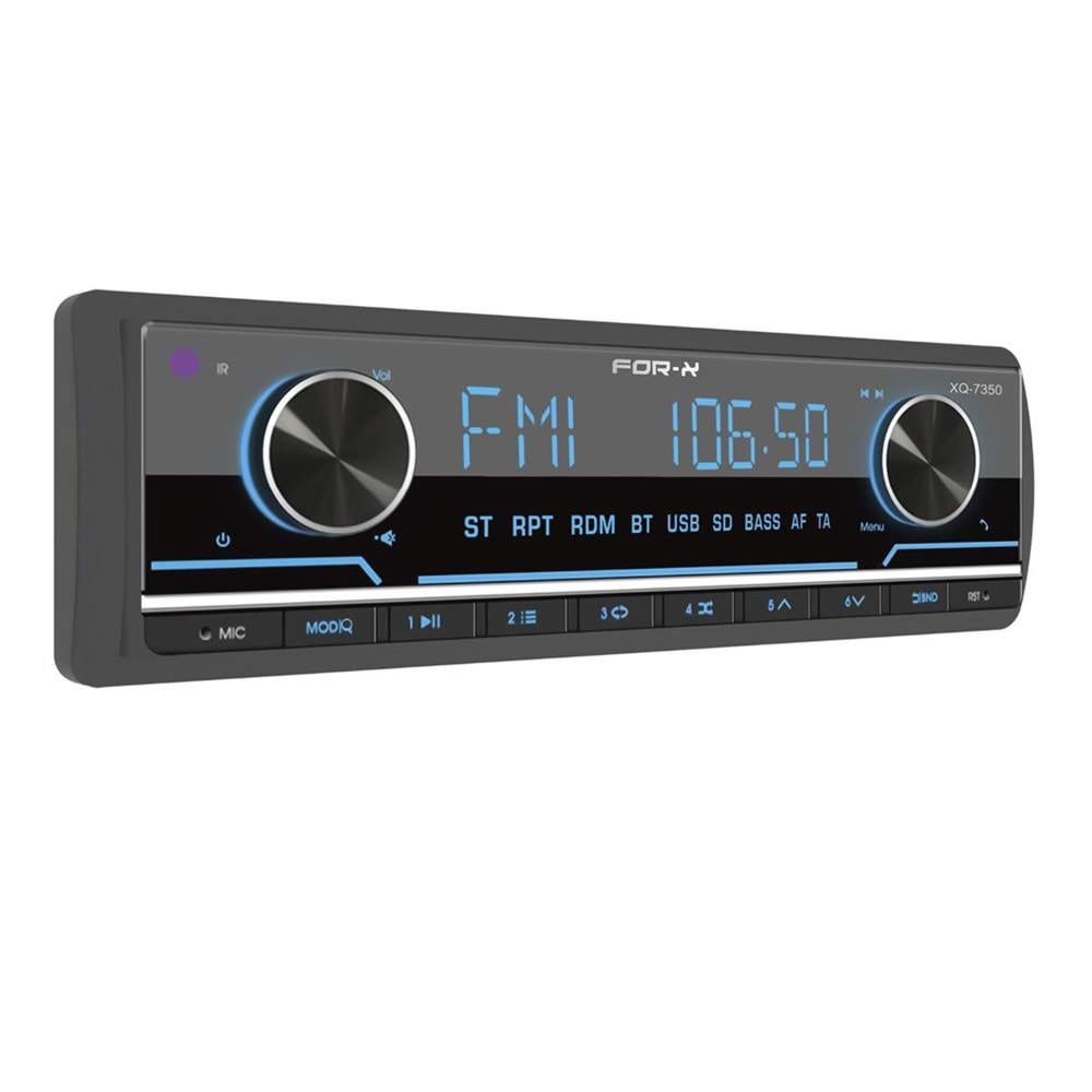 For-X XQ-7350 4X60w 3 Anfi Çıkışlı Oto Teyp