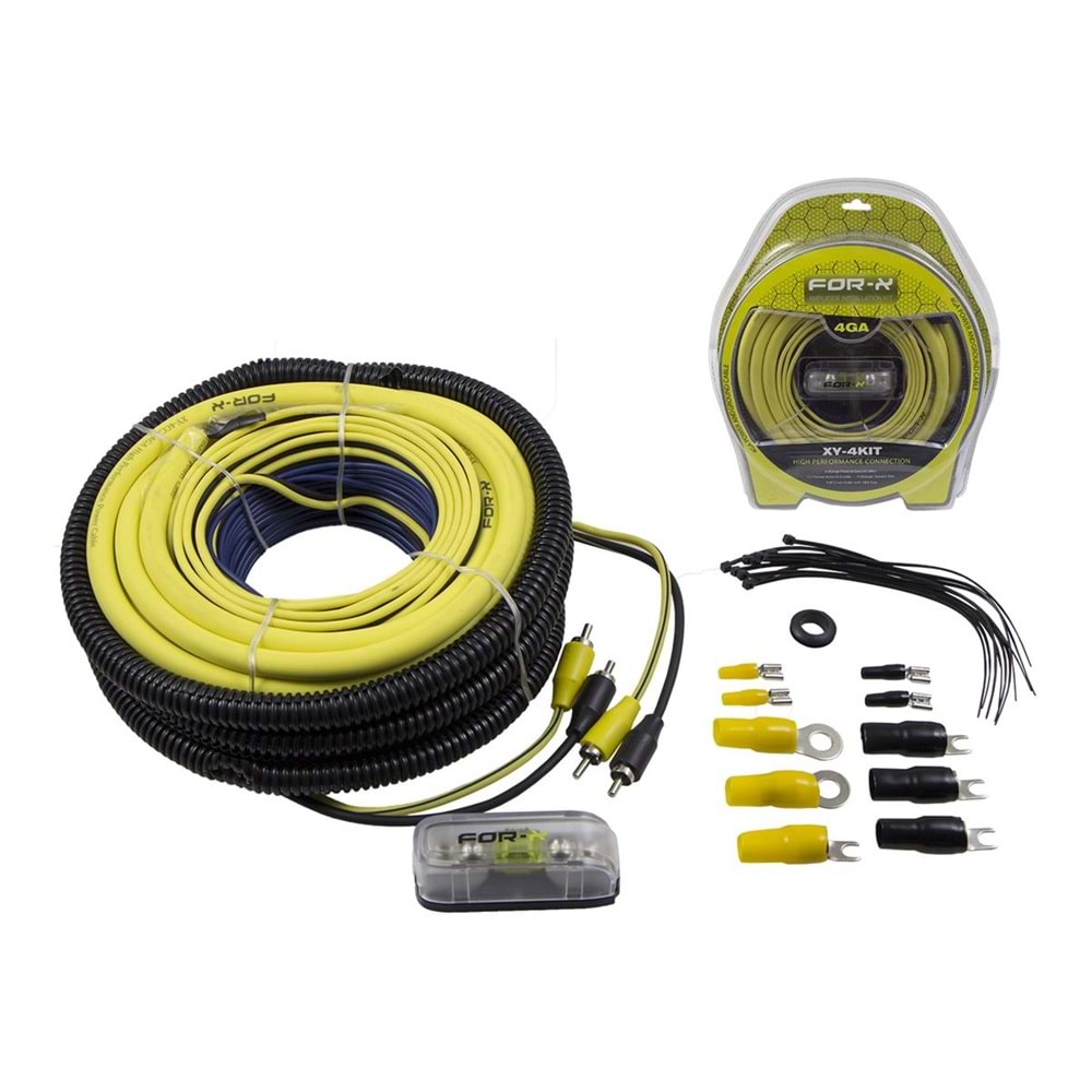 For-X XY-4KIT 4GA Profesyonel Kablo Seti