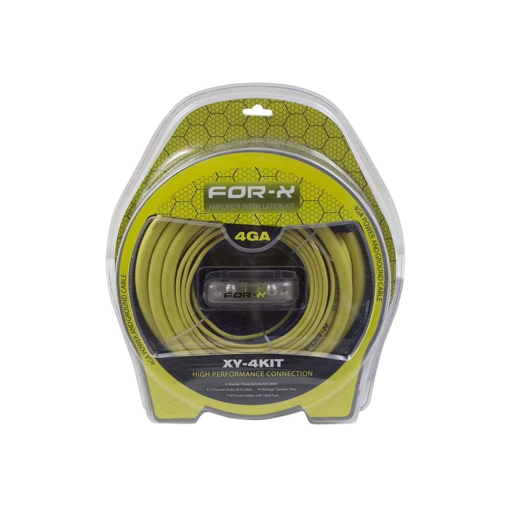 For-X XY-4KIT 4GA Profesyonel Kablo Seti