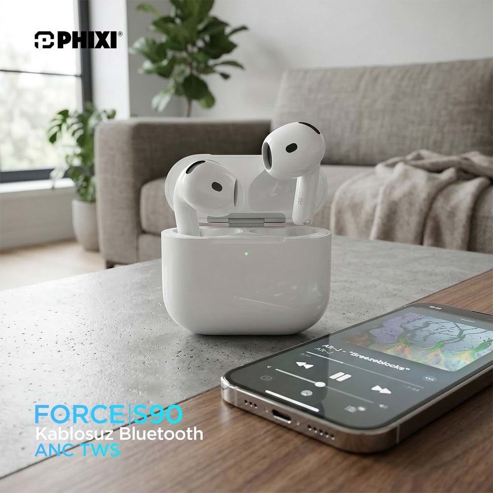 Phixi S90 Anc Tws Kablosuz Bluetooth Kulaklık