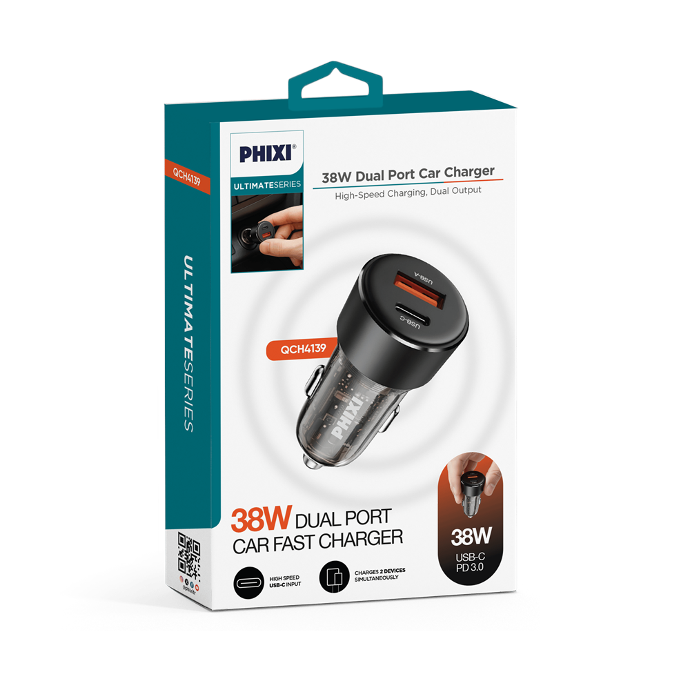 Phixi Ultimate QCH4139 38w Araç İçi Hızlı Şarj Cihazı
