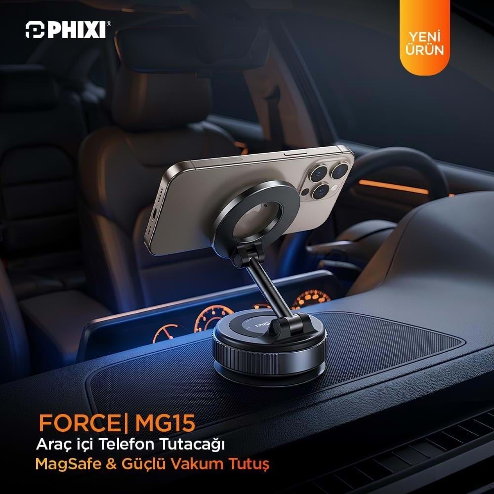 Phixi Force MG15 Manyetik Araç Telefon Tutucu