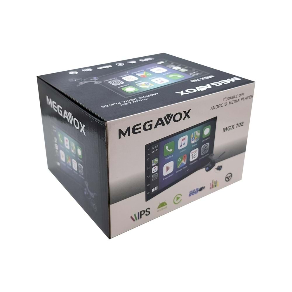 Megavox MGX-702 7 inç Android Double 2+32 GB Oto Teyp