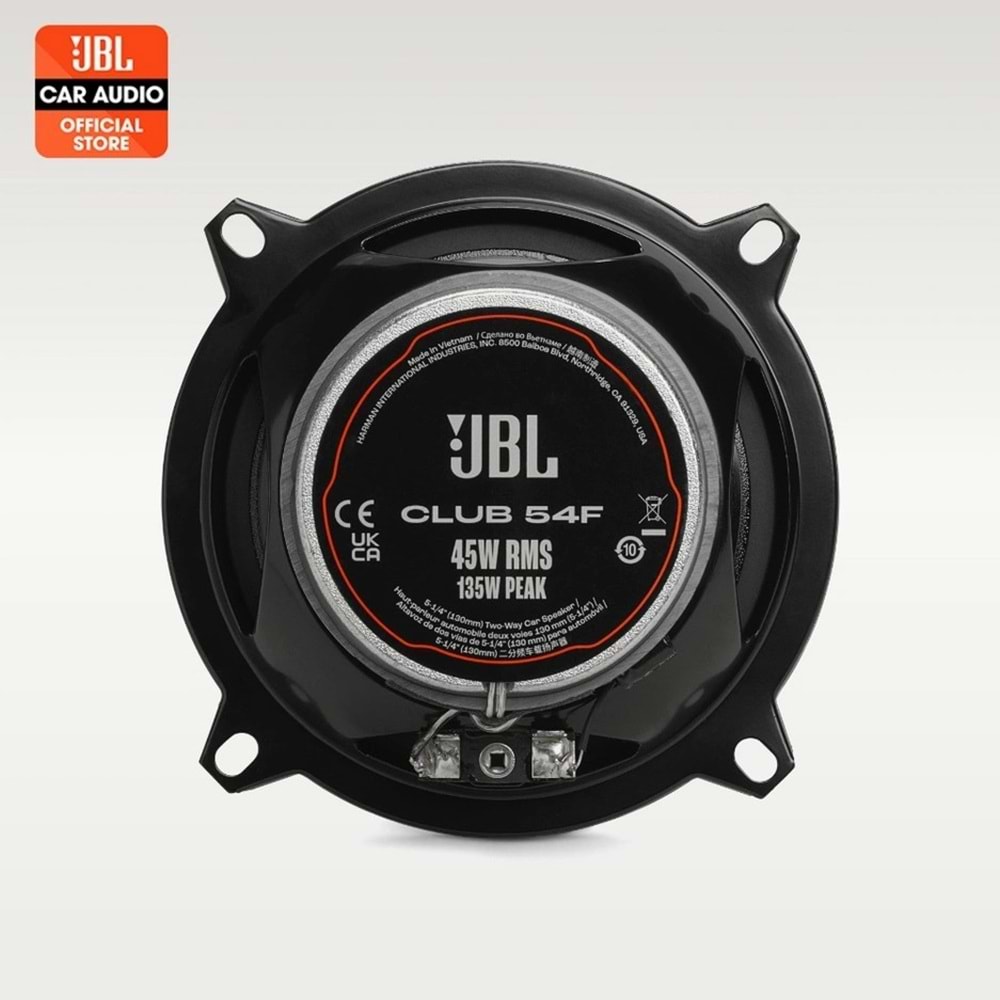JBL Club 54F 13 Cm 135 Watt 2 Yollu Oto Hoparlör Takımı
