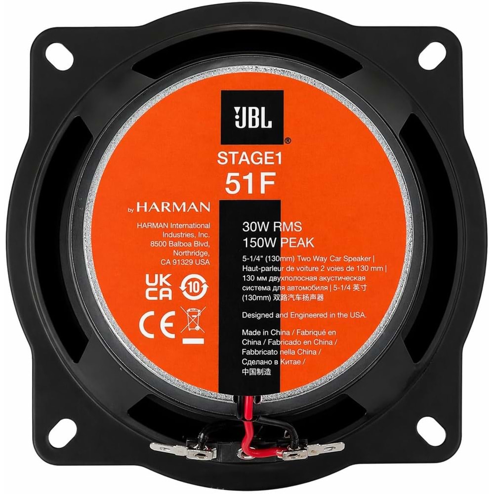 JBL Stage1 51F Harman Kardon 2 yollu 13cm 150watt Oto Hoparlör