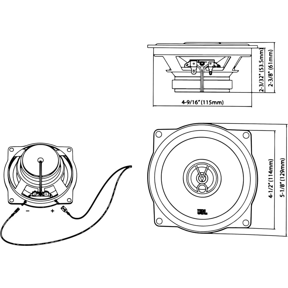 JBL Stage1 51F Harman Kardon 2 yollu 13cm 150watt Oto Hoparlör