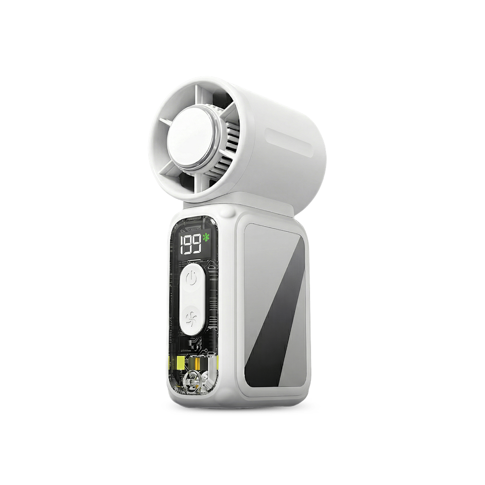 Phixi Smart MF7 3700 mAh 199 Kademeli Dijital Göstergeli Type-C Şarjlı Taşınabilir Mini Fan