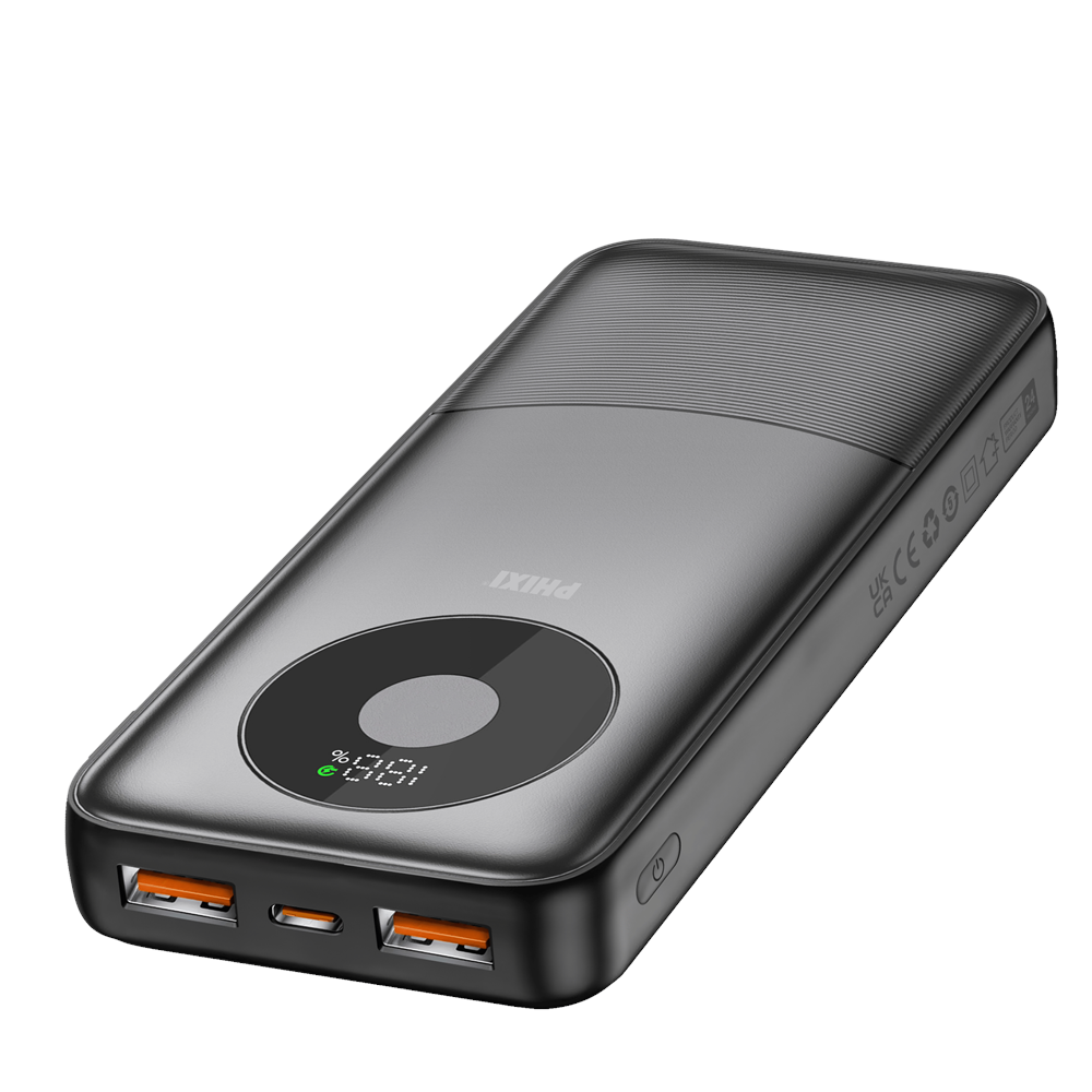 Phixi Force P29 20.000mAh Powerbank 22.5W Hızlı Şarj Dual USB Taşınabilir Şarj Cihazı