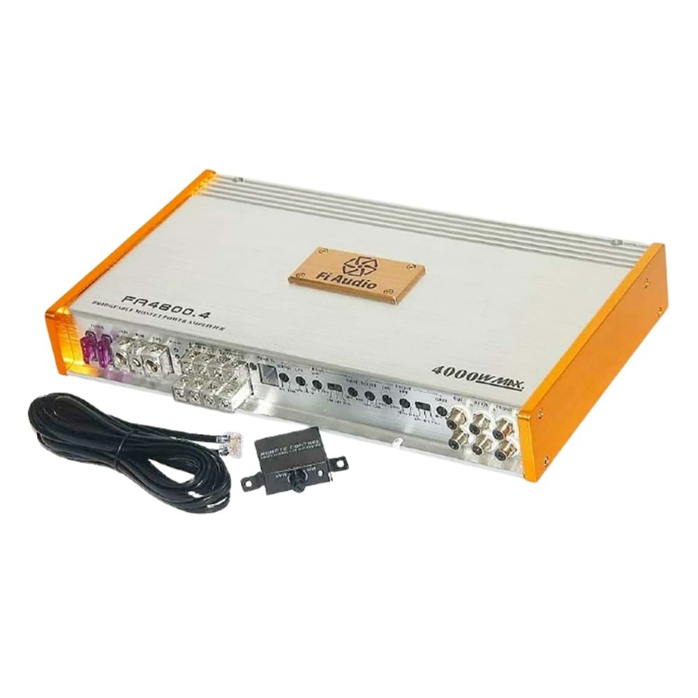 Fi Audio Fa4800.4 4x80w 4 Kanal Bass Kontrollü Oto Anfi