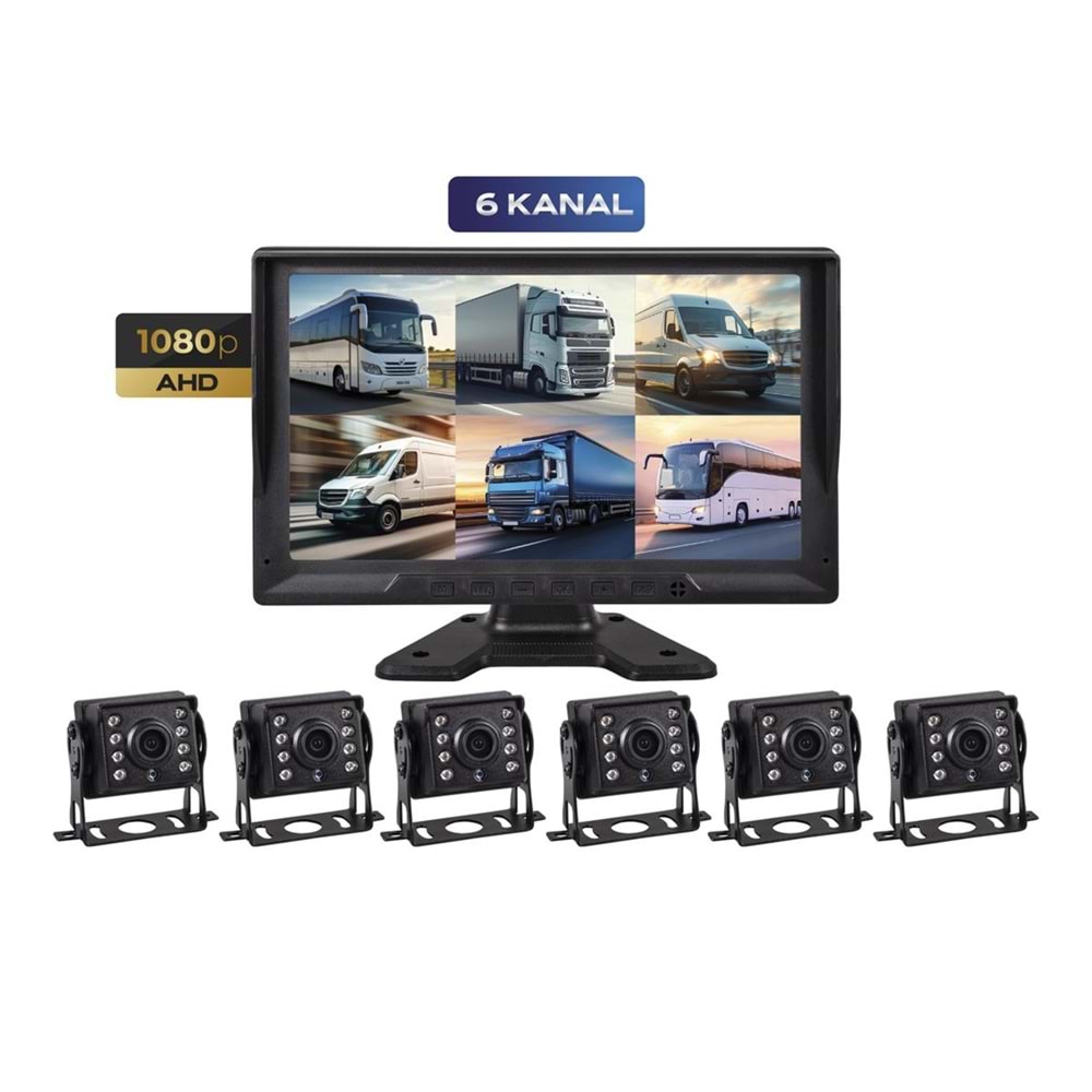 For-X X-06DVR 6 Kanal Araç Kayıt Cihazı Ve Kamerası
