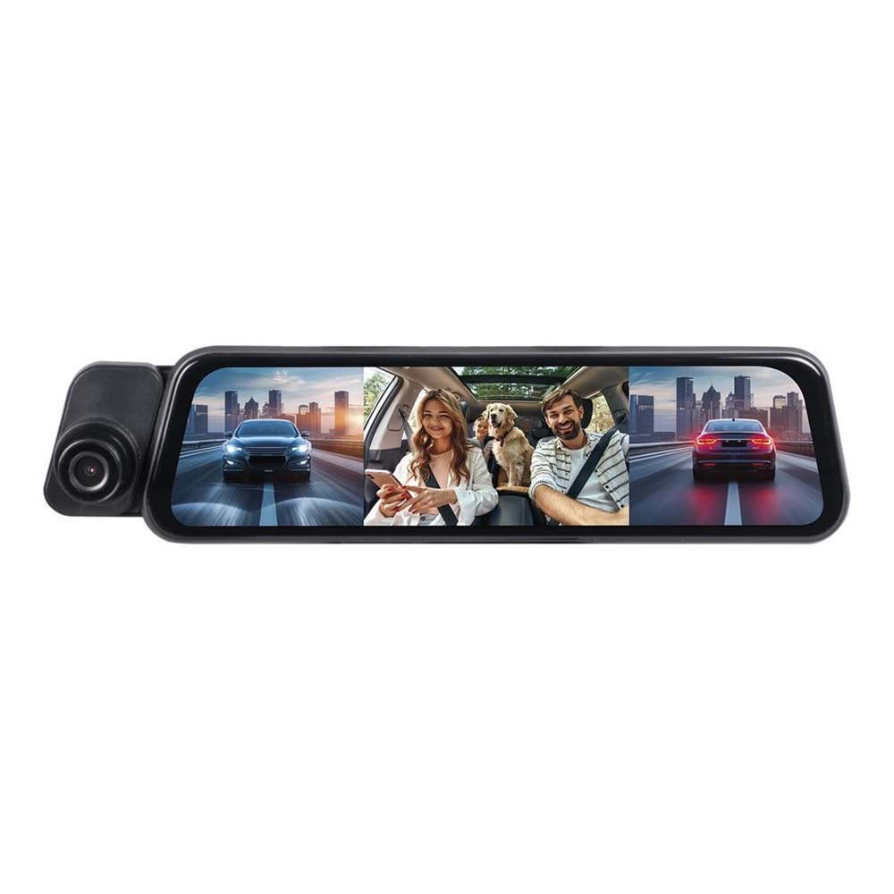 For-x X-966DVR Ayna Tipi Kayıt 3 Kameralı Kamera Sistemi