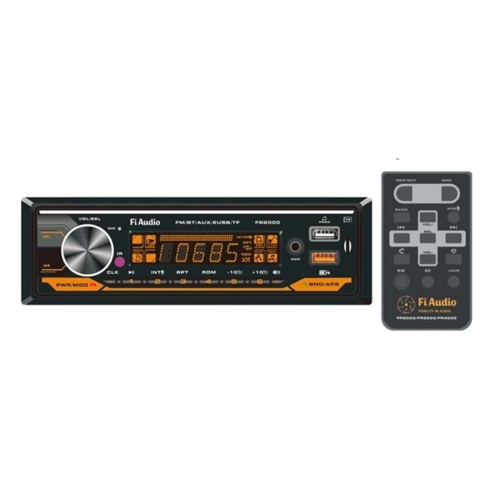 Fi Audio FR2000 FM/BT/AUX/2 USB/TF Oto Teyp
